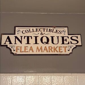 Vintage Collectibles & Antiques Sign